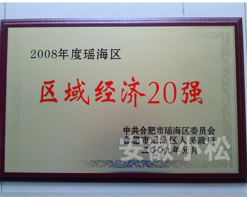 2008年区域经济20强